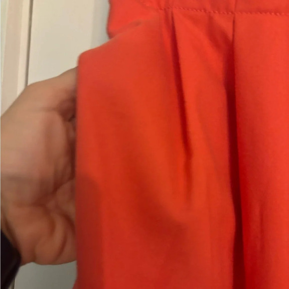 J. Crew Womens Coral Wool Blend Fully Lined‎ Pleated Mini Skirt Paperbag Waist 4 - Picture 3 of 10